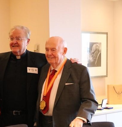 Fr. McManus and John Sweeney, former President of AFL-CIO