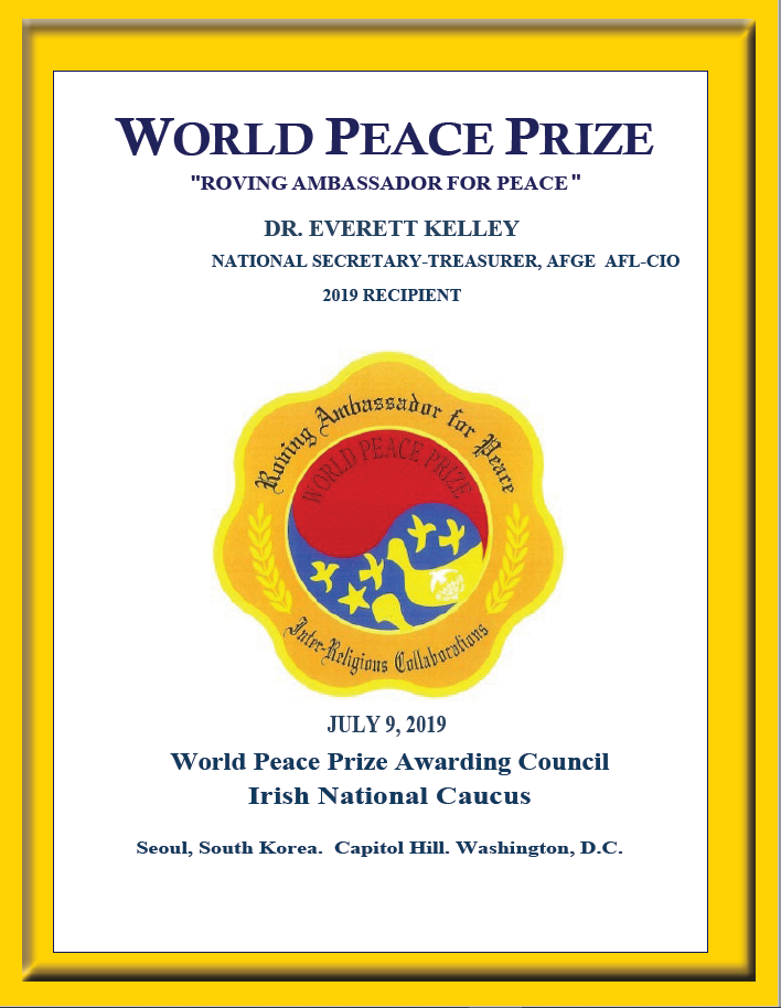 World Peace Prize, July 9, 2019